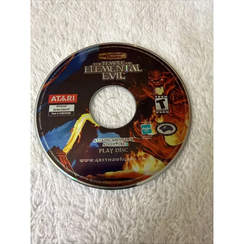 Dungeons & Dragons The Temple of Elemental Evil PC CD ROM 2003 Atari 2-Disc